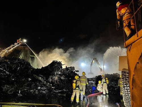 Fire at scrapyard