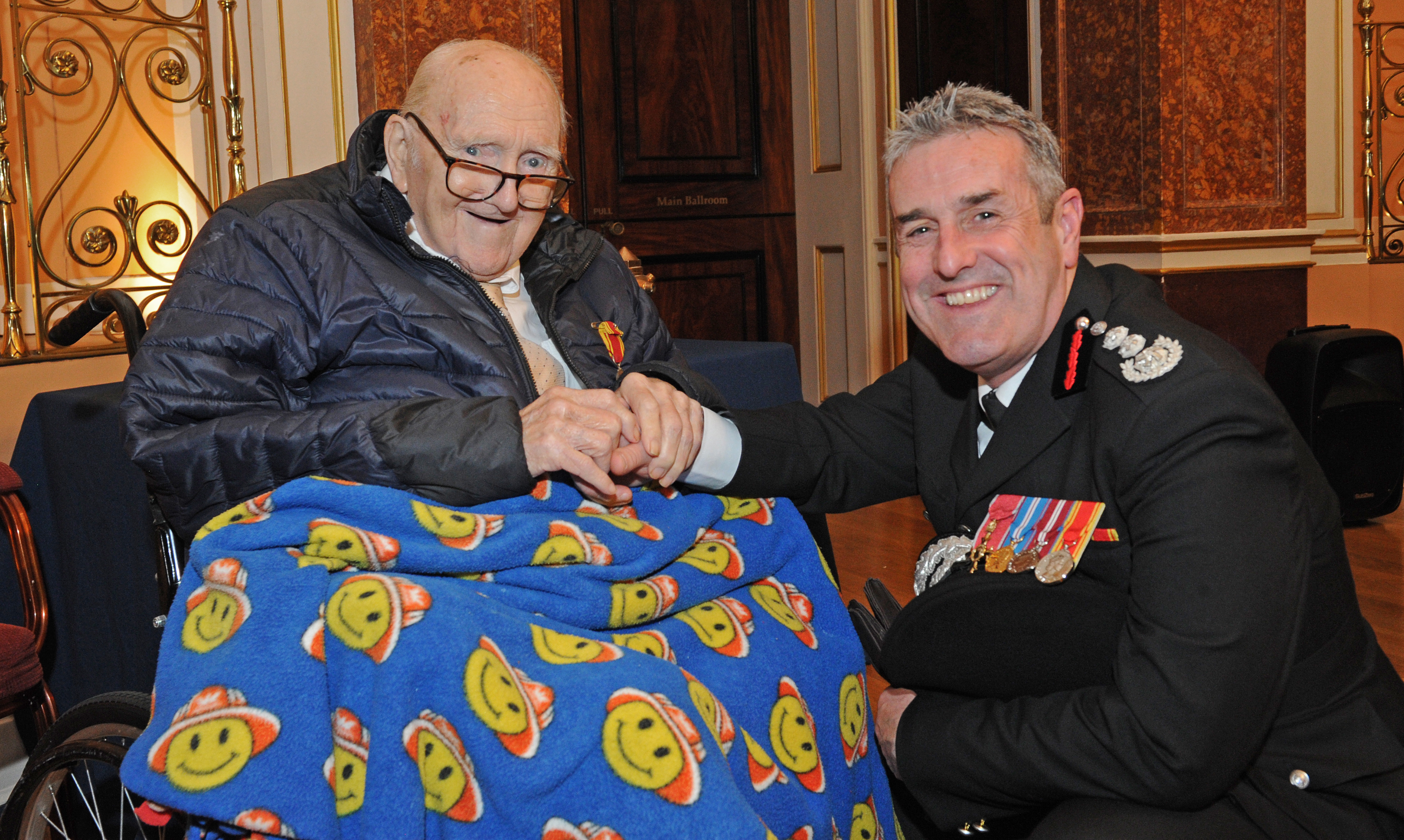 George Taylor with CFO Phil Garrigan Liverpool Freedom of the City 11 March 2022