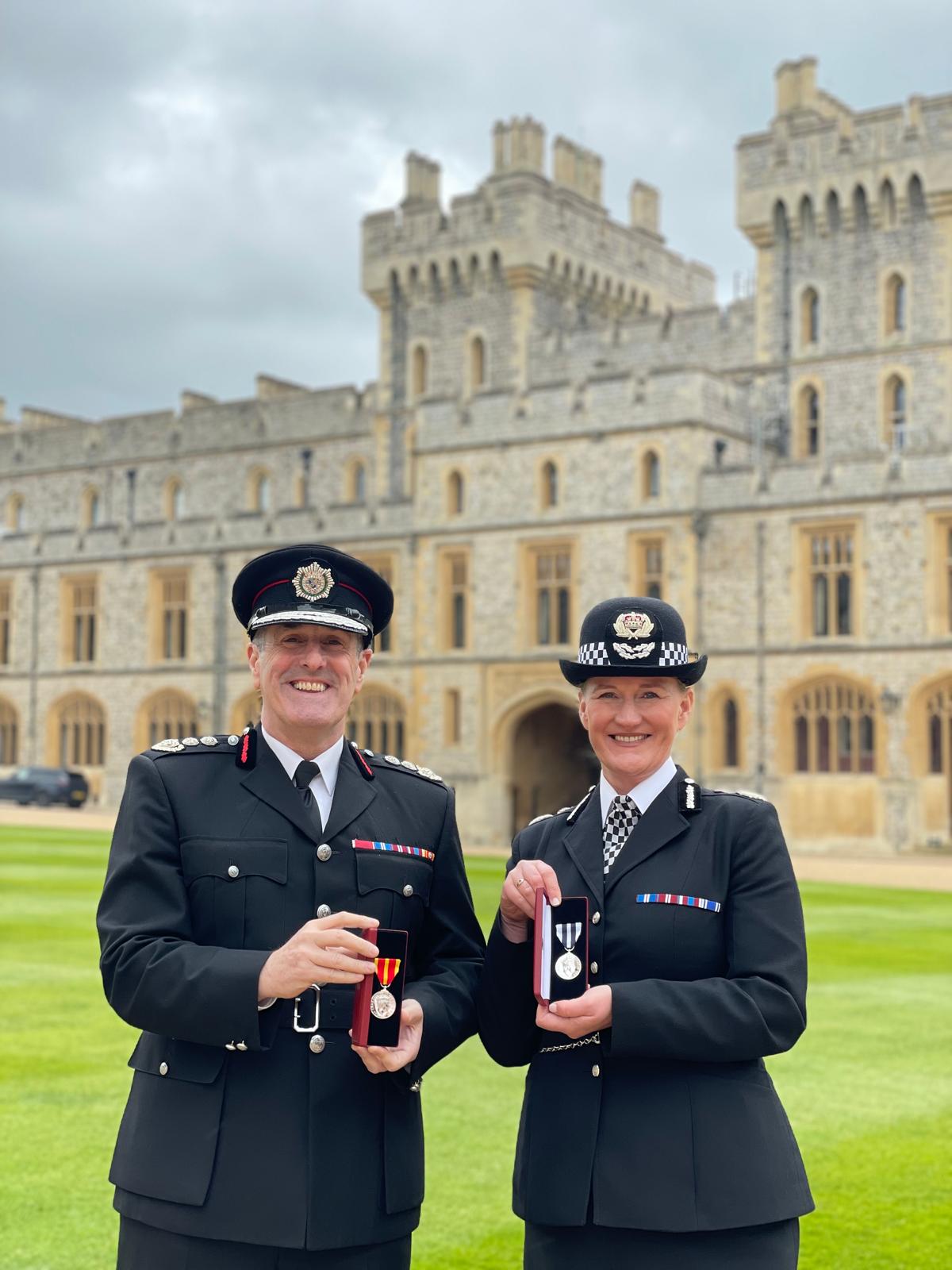 Chief Fire Officer receives prestigious King's Fire Service Medal